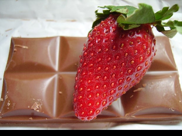Čokoláda a jahody tvoří ideální kombinaci.