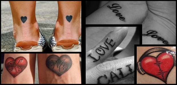Love tattoos.
